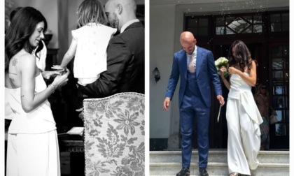 Il calciatore Stefano Sturaro e Federica Pignotti oggi sposi