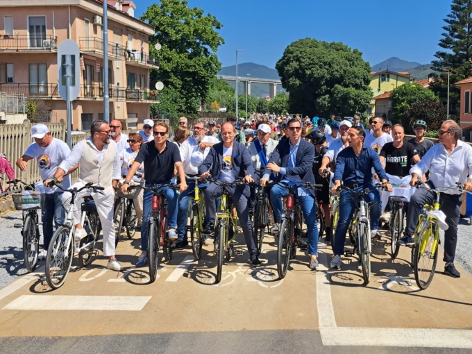 Ciclabile: inaugurato il nuovo tratto Andora-Cervo