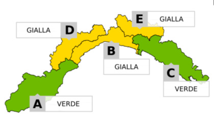 Ponente salvo: allerta meteo sul centro della Liguria