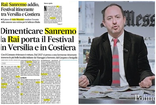 Provocazione o strategia Rai? “Dimenticare Sanremo, la Rai porta il Festival itinerante tra Versilia e Costiera”