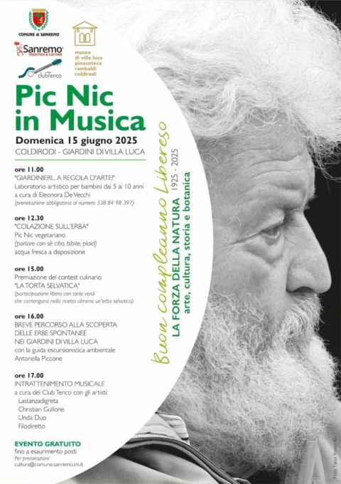 Picnic in musica a Coldirodi per i 100 anni di Libereso