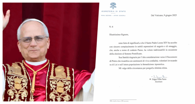 La lettera di Papa Leone XIV al sindaco di Riva Ligure