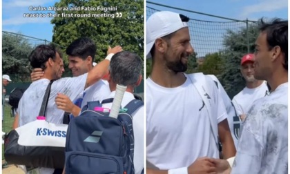 La simpatica presa in giro di Djokovic a Fognini e Alcaraz: "Che romantici"