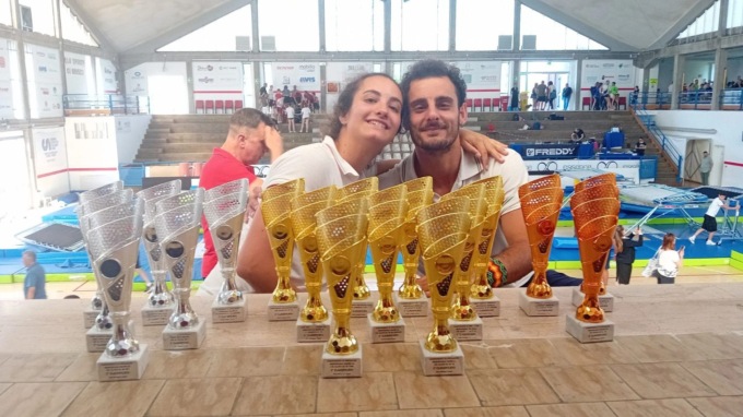 Trampolino elastico: la Ginnastica Riviera dei Fiori brilla alle Finali Nazionali