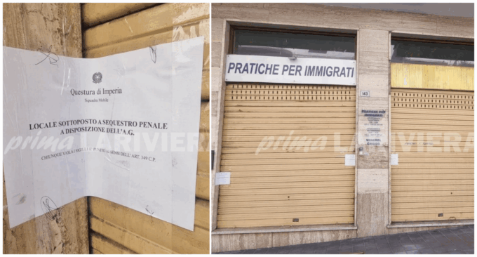 Mazzette in cambio dei permessi di soggiorno, sigilli a un’altra agenzia di Sanremo