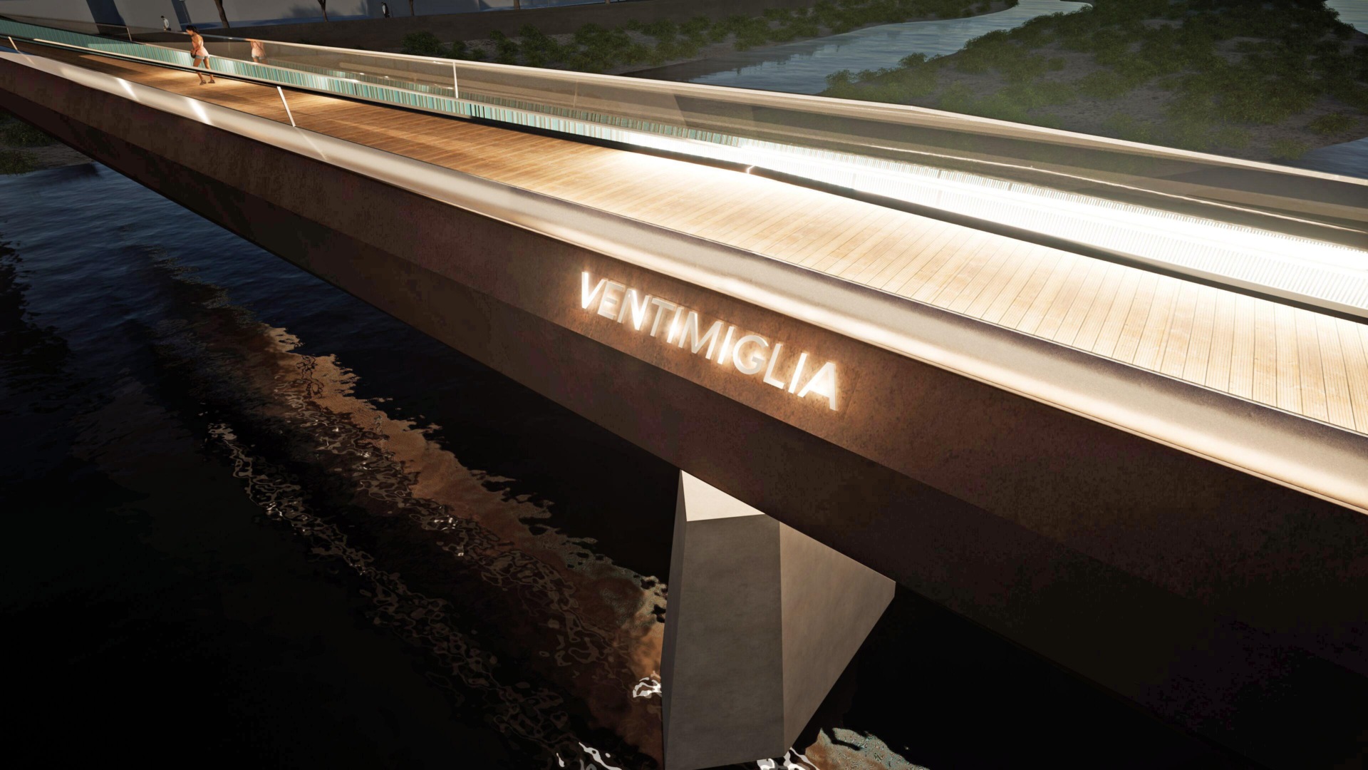 rendering progetto nuova passerella ventimiglia