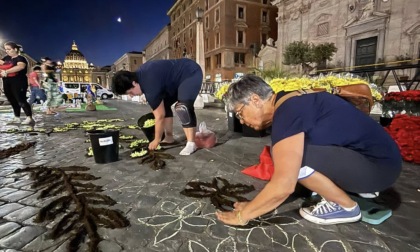 Gli Amici dell'Infiorata di Diano Marina all’Infiorata storica di Roma