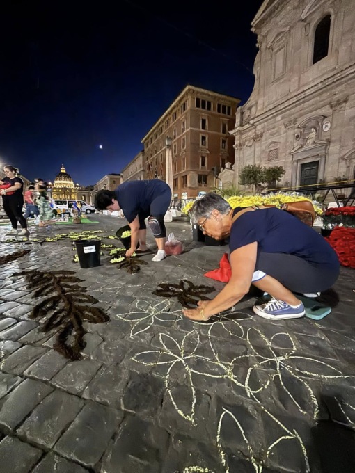 Gli Amici dell’Infiorata di Diano Marina all’Infiorata storica di Roma