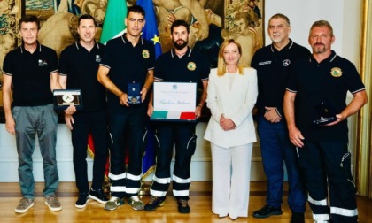 Ricevuti a palazzo Chigi i tre volontari della protezione civile che hanno trovato Allen