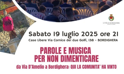Sabato alle Case Libera di Bordighera il ricordo della Strage di Via D'Amelio