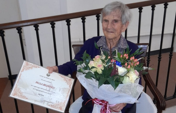 La signora Paola Brunengo compie 104 anni