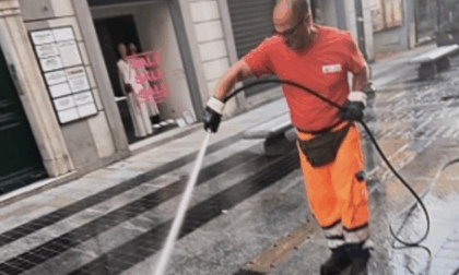 Pulizia notturna delle strade, insignati gli abitanti di San Martino a Sanremo
