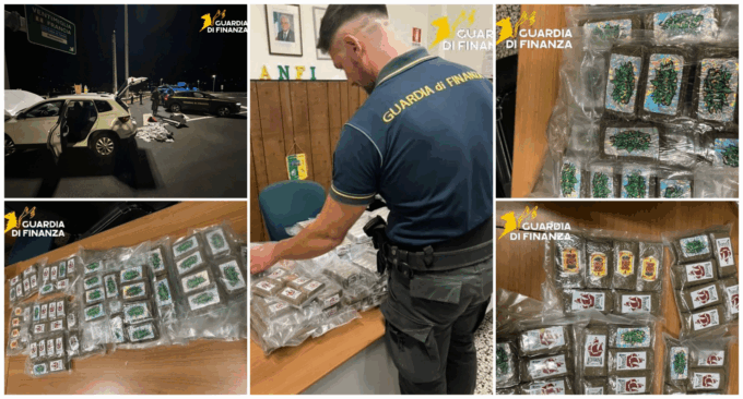 Arrestate due donne con 18,5 chili di cocaina e 54 di hashish a Ventimiglia. Video