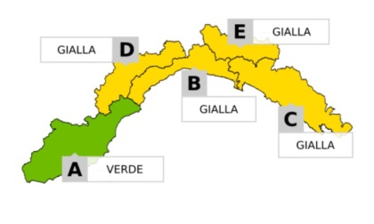 Arrivano i temporali. Allerta gialla nel resto della Liguria