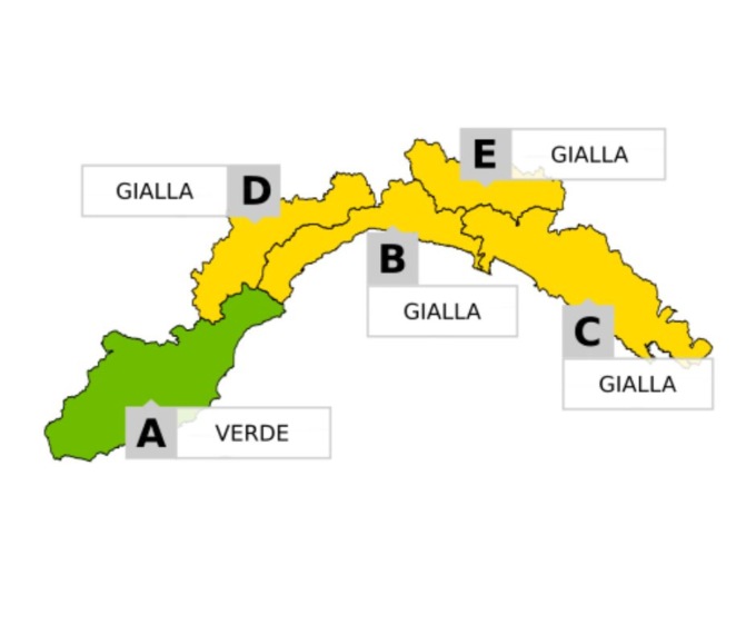 Arrivano i temporali. Allerta gialla nel resto della Liguria