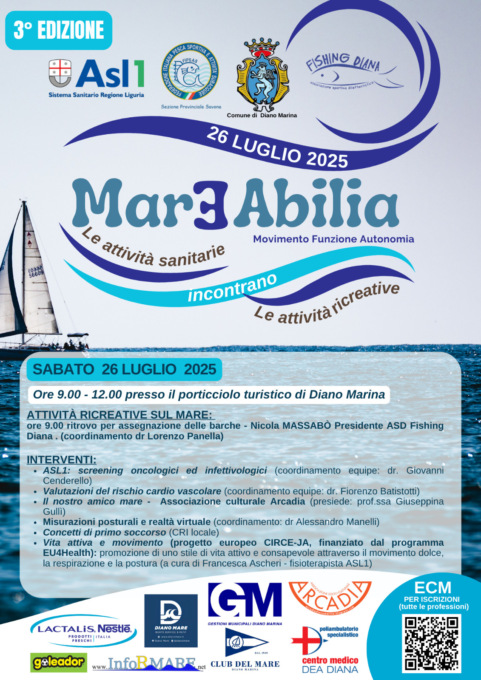 Asl1: torna Mareabilia, l’iniziativa che fonde sanità e ricreazione