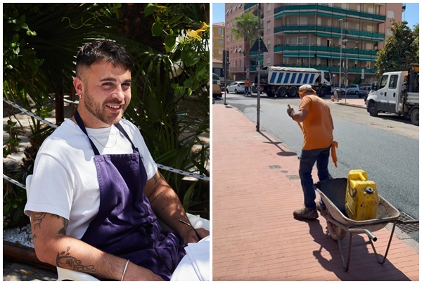 La video-protesta dello chef Diego Pani per i lavori di asfaltatura il 31 luglio: “Ve le studiate di notte?”