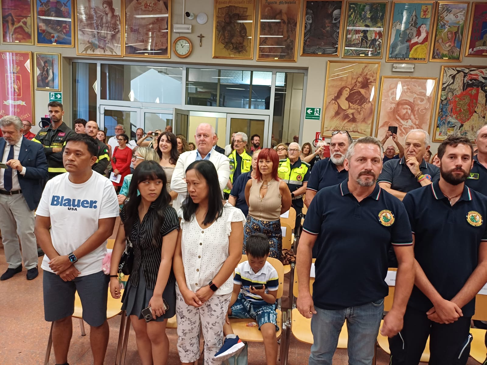 cerimonia soccorritori allen bernard ganao bimbo scomparso latte ventimiglia comune 16 luglio 2025