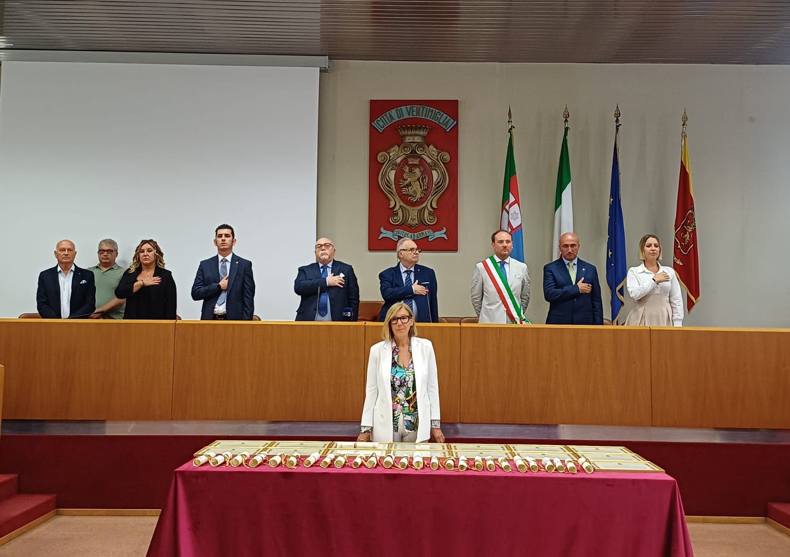 cerimonia soccorritori allen bernard ganao bimbo scomparso latte ventimiglia comune 16 luglio 2025 _10