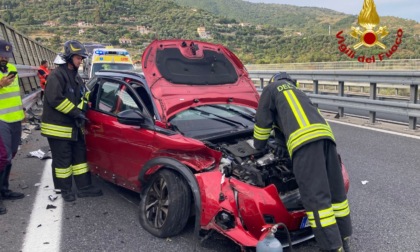 Schianto in autostrada, un ferito portato in ospedale