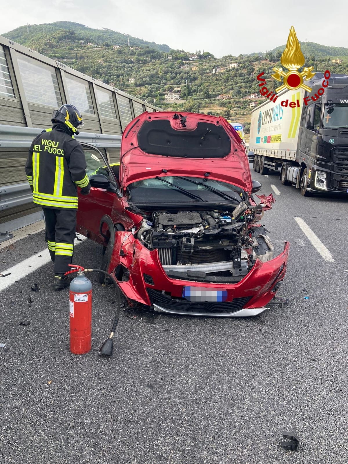 incidente stradale autofiori autostrada a10 vigili del fuoco_02