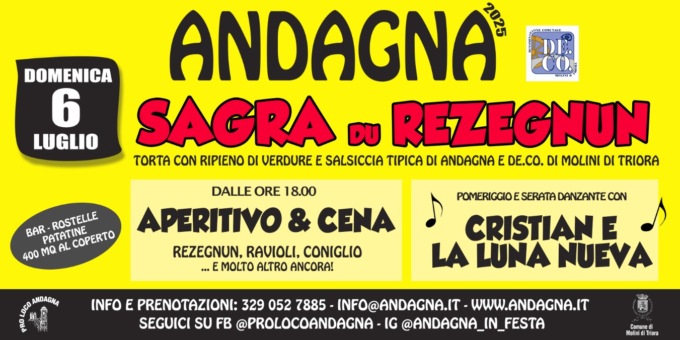 Domenica la Sagra du Rezegnun a Andagna