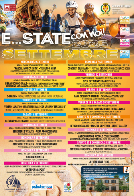 Presentato il calendario appuntamenti di settembre