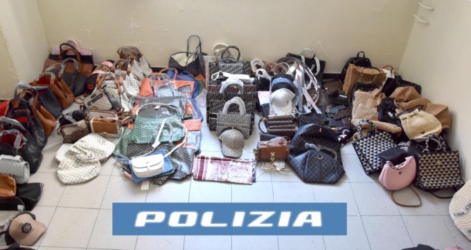 La polizia sequestra circa 400 borse ed accessori contraffatti al mercato storico di Ventimiglia