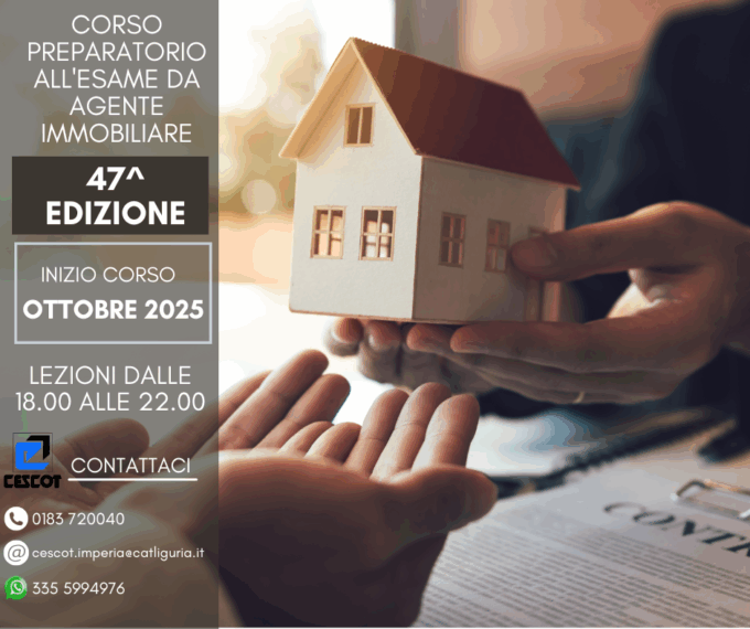 Corso di 150 ore per aspiranti agenti immobiliari