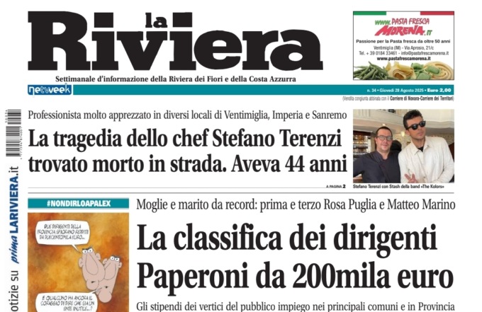 La tragedia dello chef sanremese morto a 44 anni
