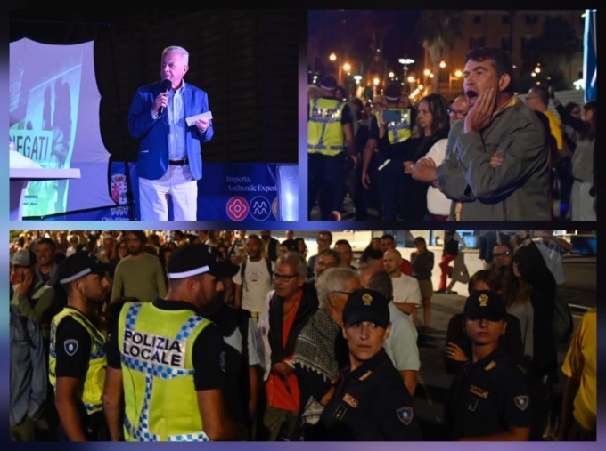 Scajola contestato alla manifestazione pro Palestina, qualcuno grida: “Ipocrita”