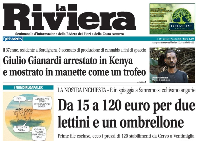Agosto in Riviera: ecco quanto costano ombrellone e lettini