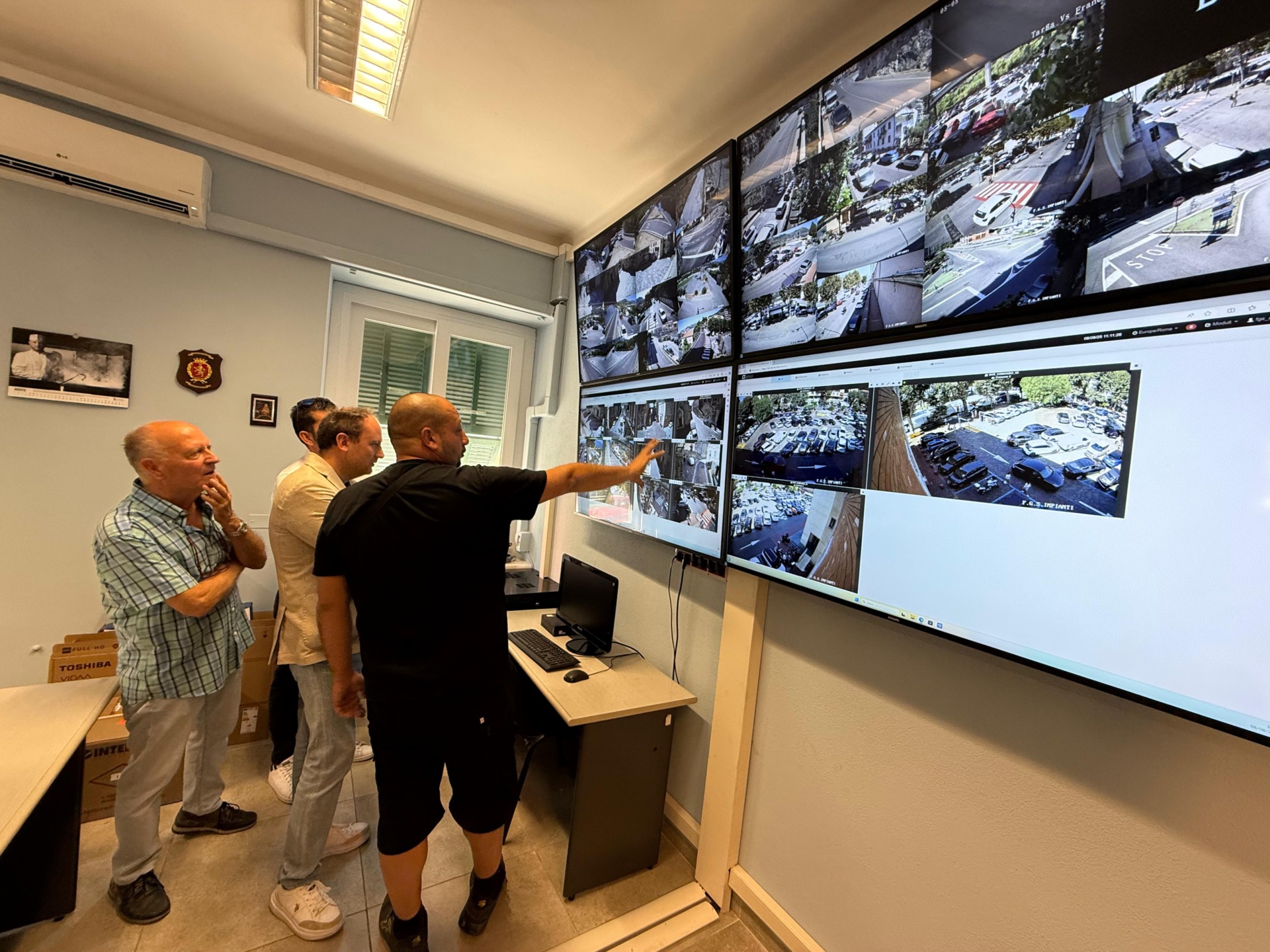 telecamere centrale operativa sistema di videosorveglianza ventimiglia