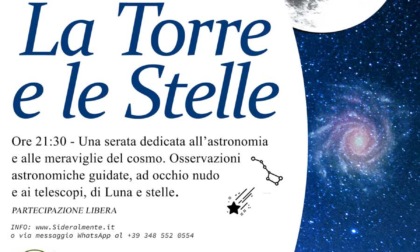 Pornassio, la notte delle stelle: osservazioni astronomiche alla Torre Colombaia