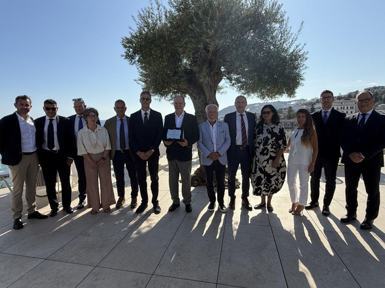 Principe Alberto di Monaco incontra i rappresentanti di Confindustria