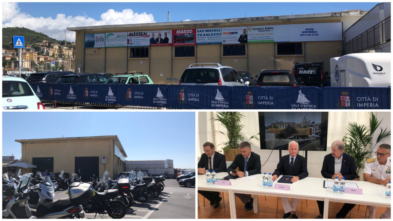 Ex hangar del Porto di Imperia passa al Comune