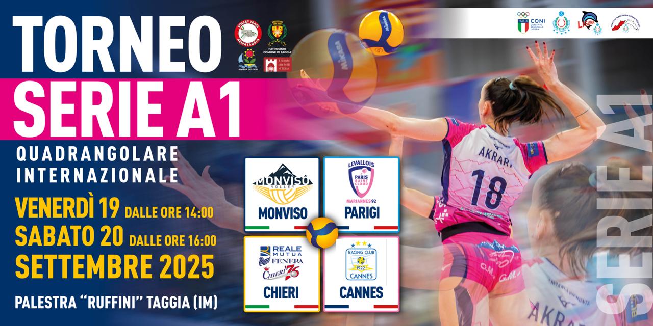 A Taggia il Torneo di pallavolo amichevole Serie A1