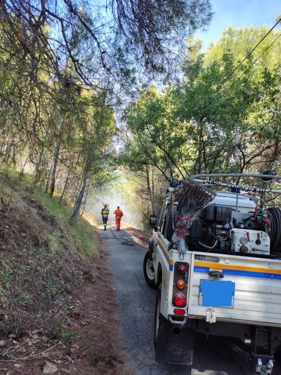 Incendio nel dianese, il plauso di Za Garibaldi, Bregolin e Degl’innocenti agli operatori intervenuti