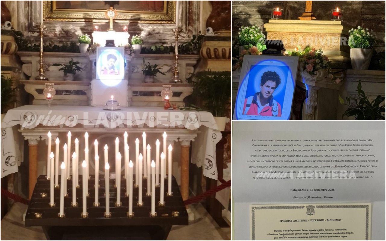 Nella parrocchia di Camporosso è giunta una reliquia di San Carlo Acutis