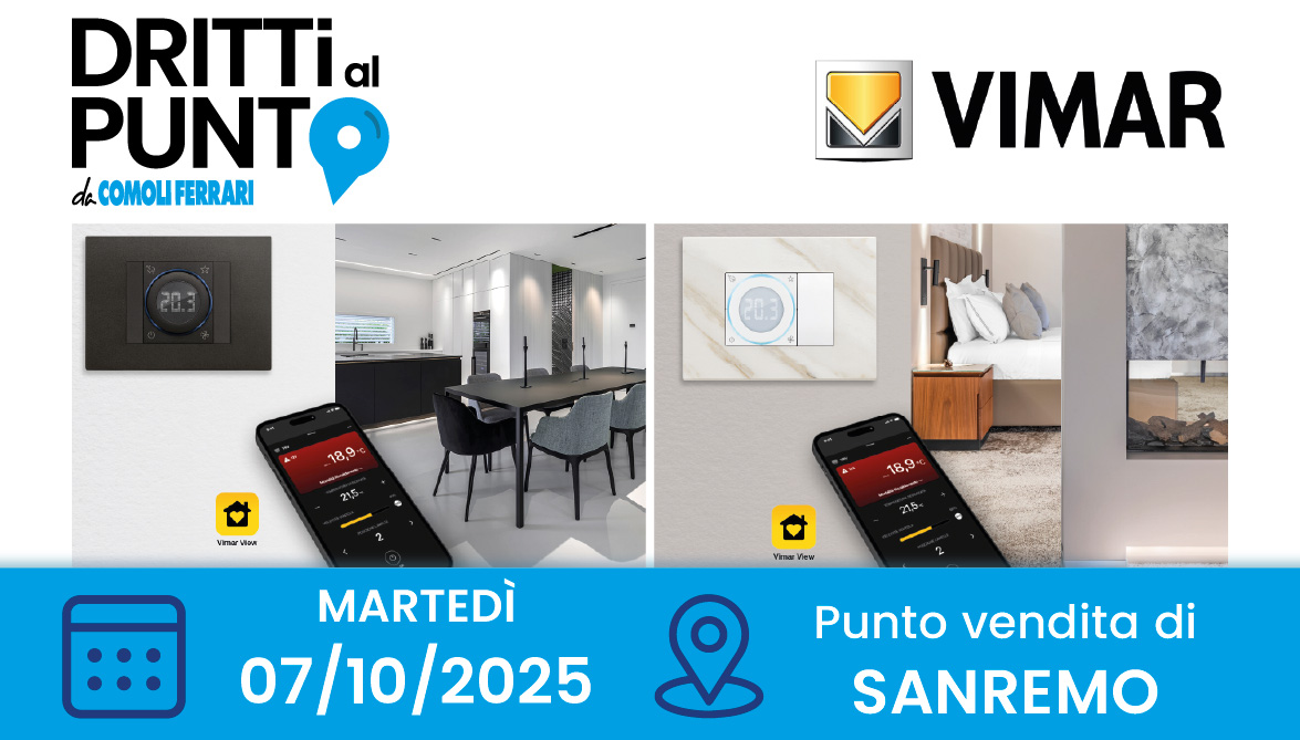 Sei un impiantista? Partecipa a dritti al punto con Vimar