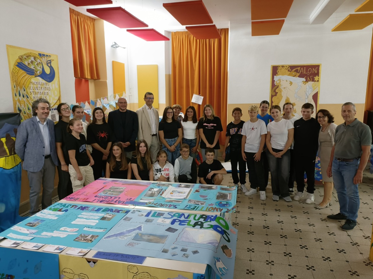 Settimana dell’Educazione Civica, Fellegara e Marenco visitano la mostra alla Pascoli