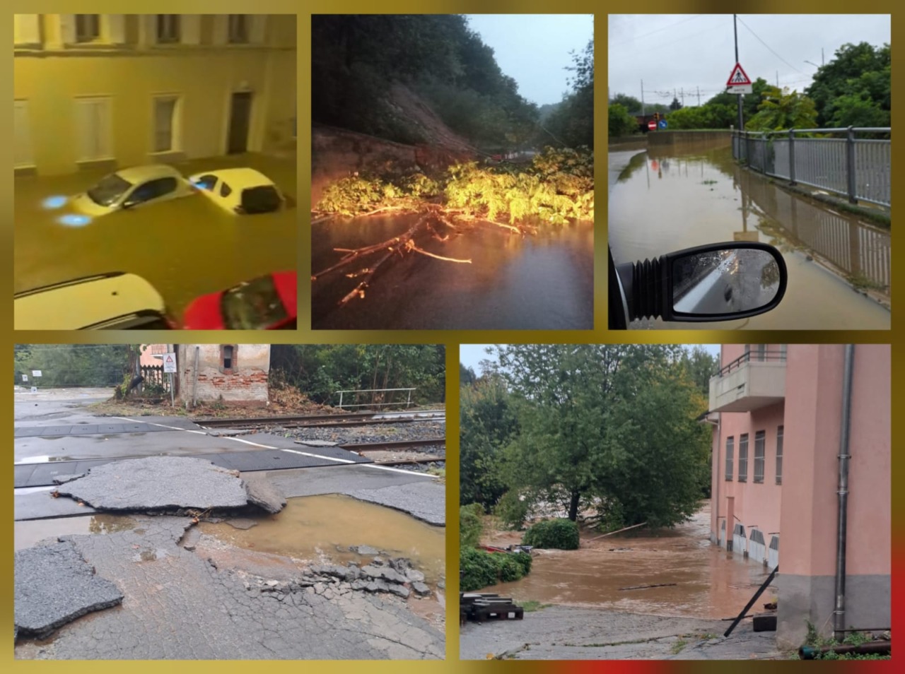Maltempo, allagamenti nel savonese e vicina Francia