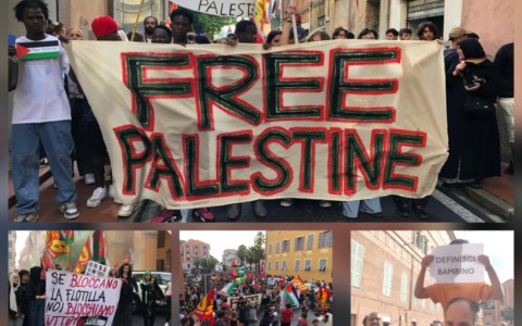 Manifestazione pro Palestina, fiume di gente a Imperia