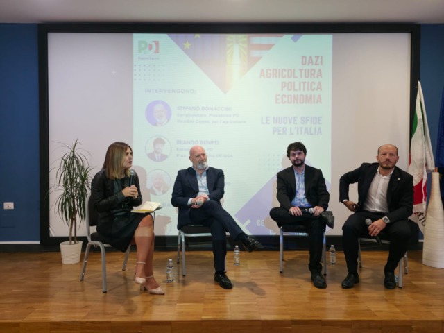 Camporosso, agricoltura e dazi al centro dell’incontro con Benifei, Bonaccini e Ioculano