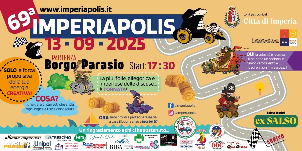 “Imperiapolis 2025”, le modifiche alla viabilità per sabato 13 settembre