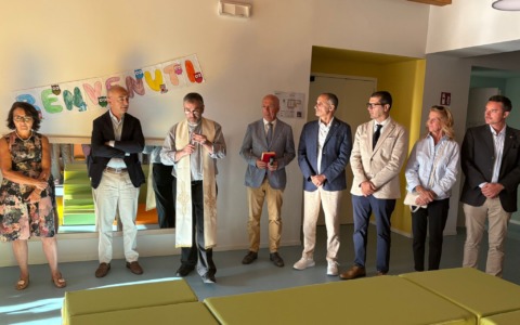 Taglio del nastro per la nuova scuola dell’infanzia Goretti