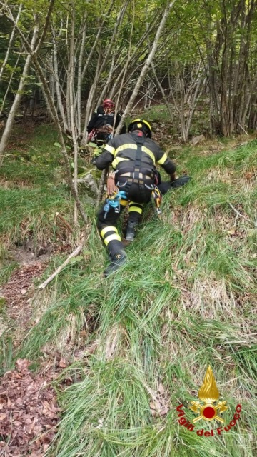 Auto fuori strada fa un volo di 10 metri, due feriti