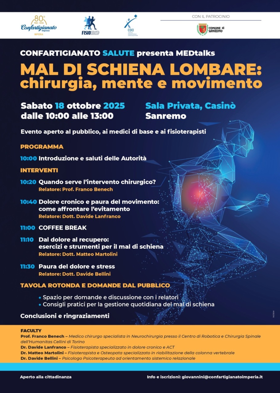 Nuovo appuntamento con Confartigianato Salute