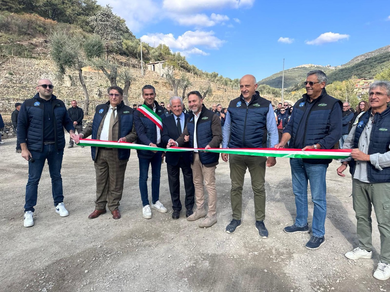 La Fratelli Merano ha inaugurato oggi il nuovo impianto olivicolo di Chiusavecchia