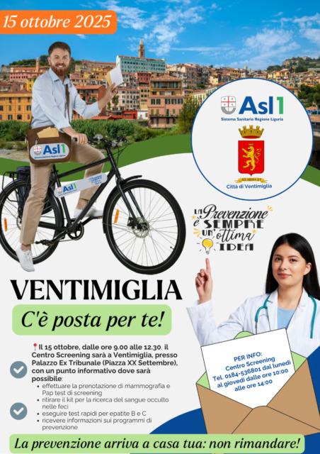 Al via la campagna screening Asl “C’è Posta per Te”
